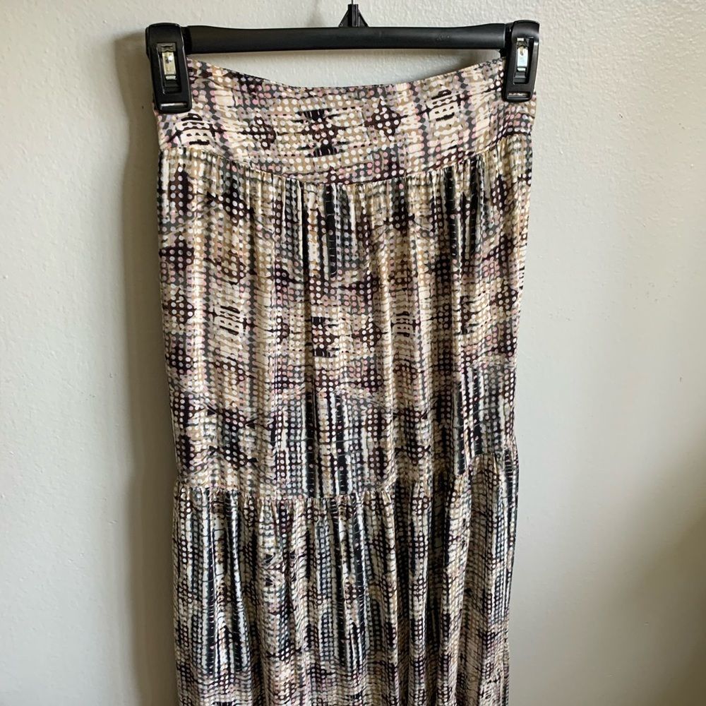 Solitaire Tiered Ruffle Maxi Skirt - Size Small - Picture 2 of 10